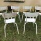 Ensemble de 6 chaises bistrot jardin en métal