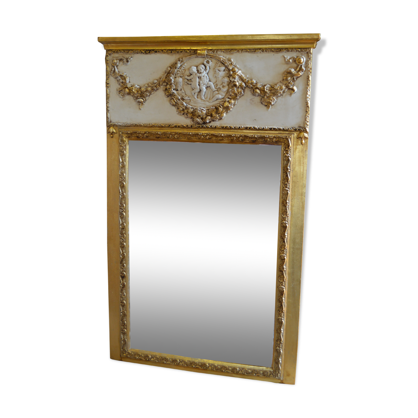 Golden mirror 111x70cm