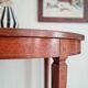 Table ovale marquetée fabrication allemande sohn & cie