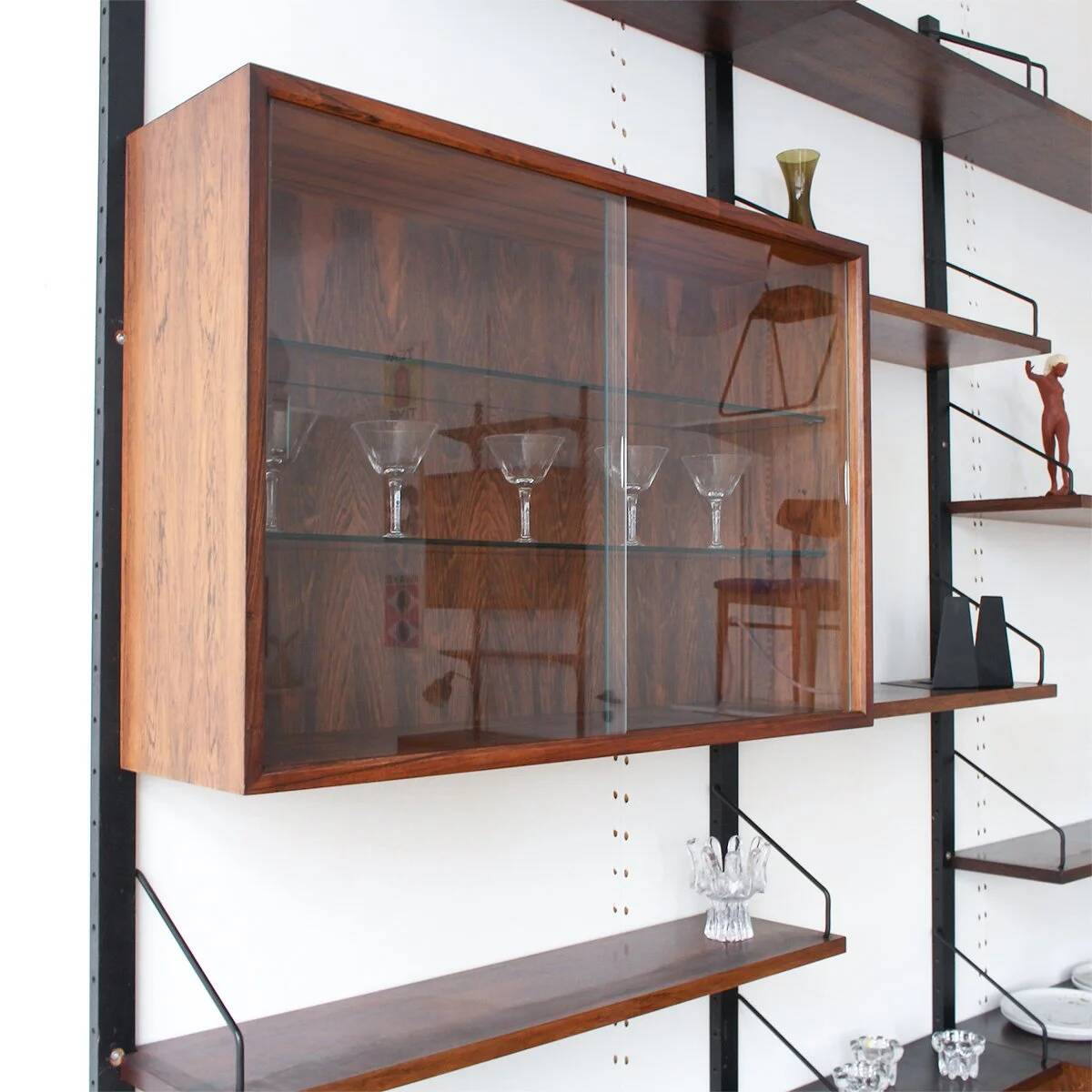 Poul Cadovius shelving system, rosewood