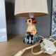 Lampe cow girl jersey pottery