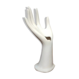 Vintage white hand vase