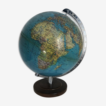 Globe terrestre allemand Colomb vintage 1970 - 25 cm