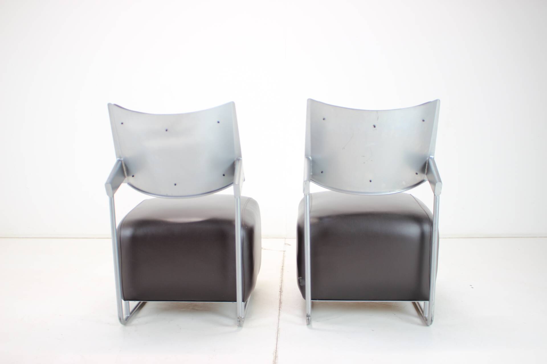Leather Armchairs "Oskar" by Harri Korho for Inno, 1990s