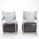 Leather Armchairs "Oskar" by Harri Korho for Inno, 1990s
