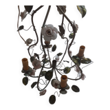 Chandelier with porcelain flower