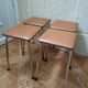 Lot de 4 tabourets vintage années 70