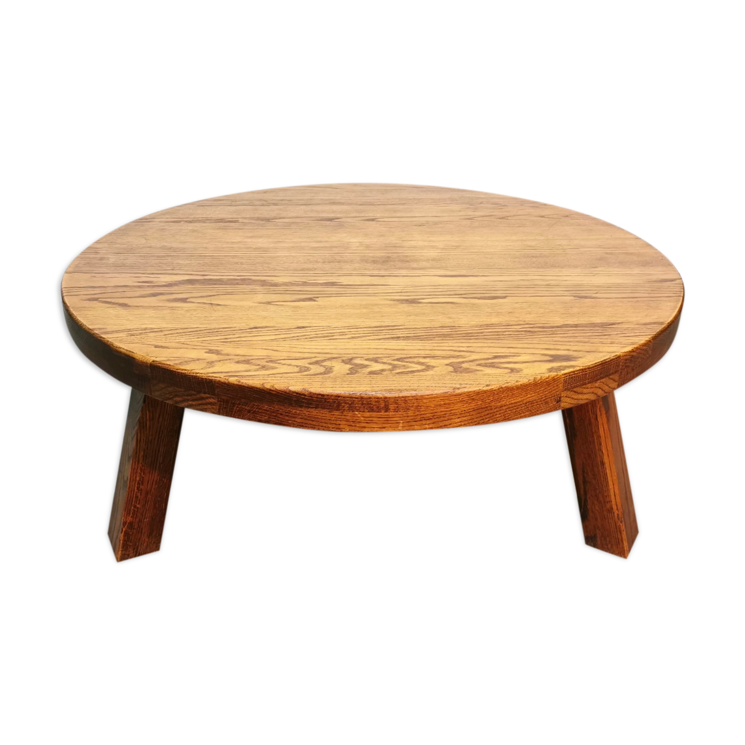 Vintage tripod coffee table brutalist style