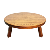 Table basse tripode vintage style brutaliste