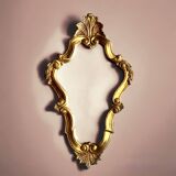 Golden shell mirror - baroque style