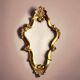 Miroir coquille doré - style baroque