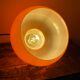 Vintage suspension lamp in orange opaline electrified to nine