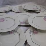Service à gâteaux  en porcelaine de limoges DRB