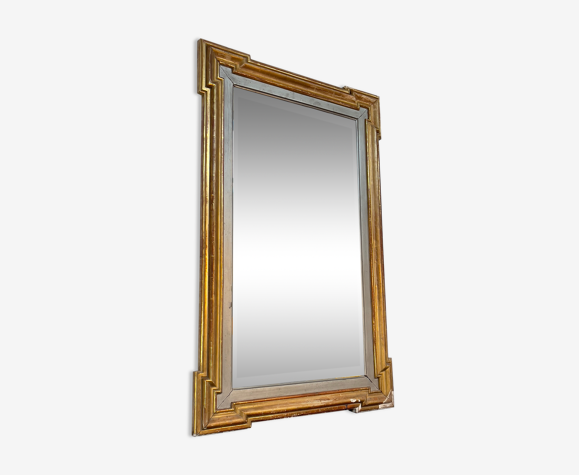 Miroir en bois doré début XXème