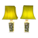 Pair of Faux Bamboo French Ceramic Table Lamps, French 1970s