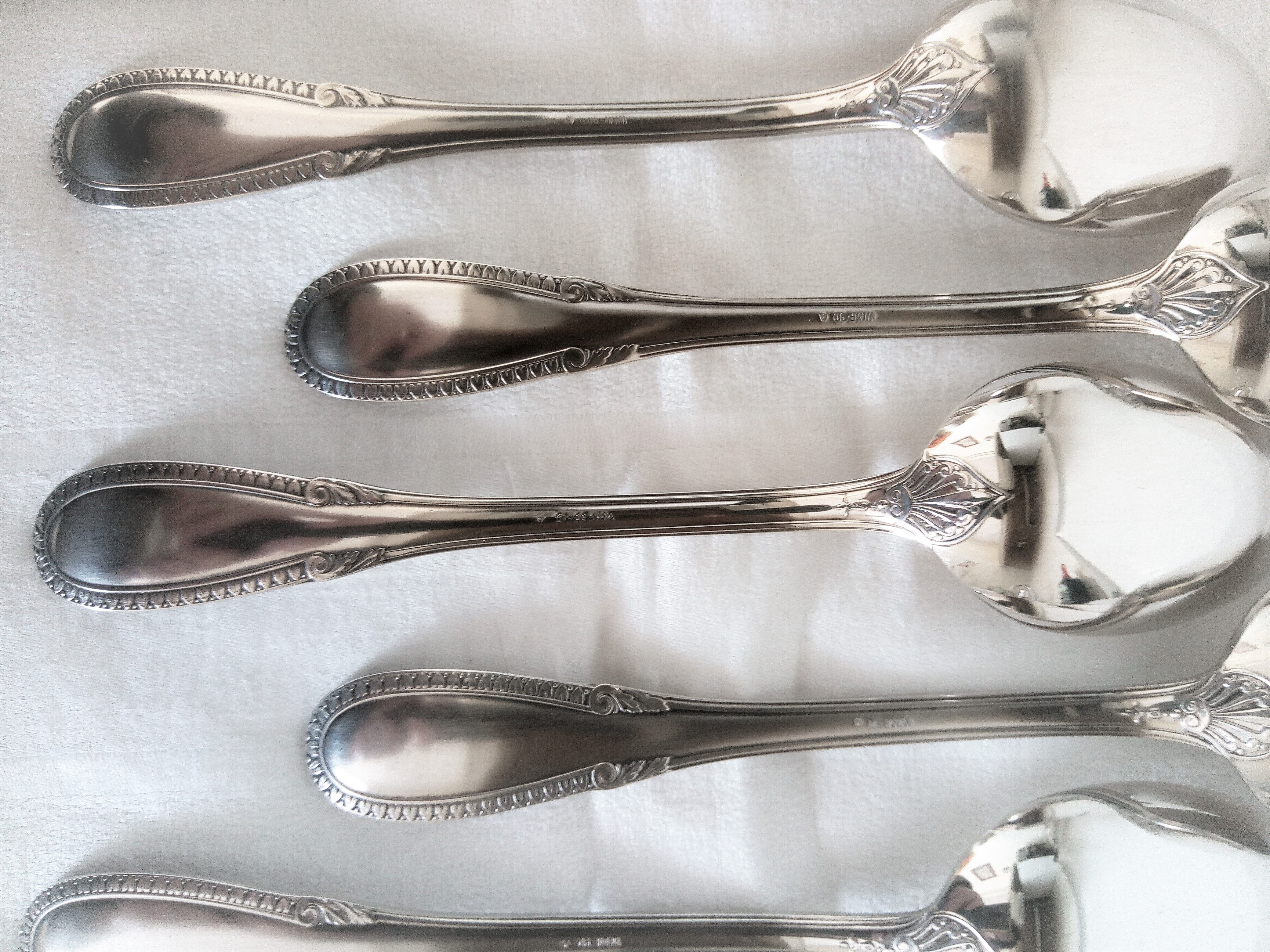 Baroque model silver metal cutlery service