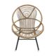 Rattan shell chair