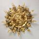 Italian gold wall or ceiling light, Banci Firenze, 1970s