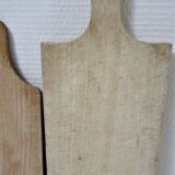 Three vintage solid wood cutting boards