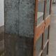 Old glass cabinet in wood and metal
