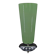 Art Deco lamp in chrome and celadon glass, France, circa 1930