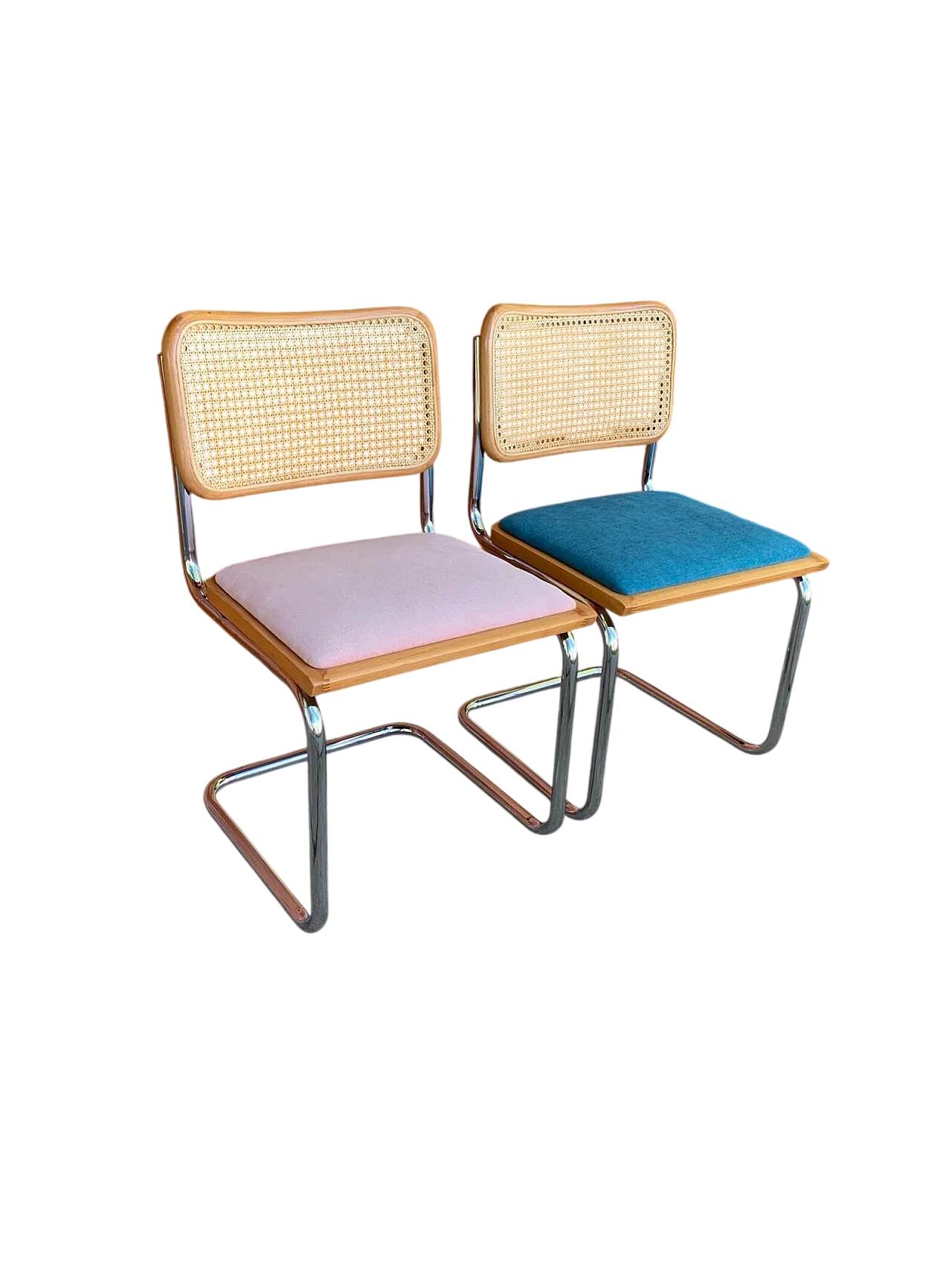 Pair of B32 Cesca chairs by Marcel Breuer, 1970s