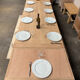 Solid oak farmhouse table with extensions 4M