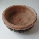 Dish, wooden fruit cut