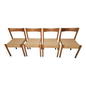 lot de 4 chaises danoises,