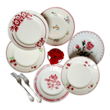 Flat plates in earthenware