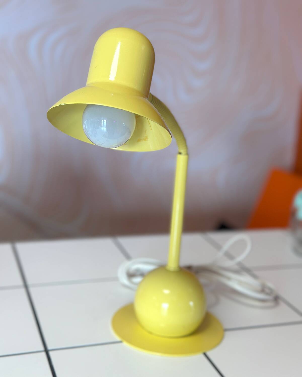 Yellow desk table lamp