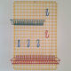 Vintage organiser, storage grid, wall cabinet