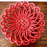 Fruit dish in majolica Cerenne Vallauris