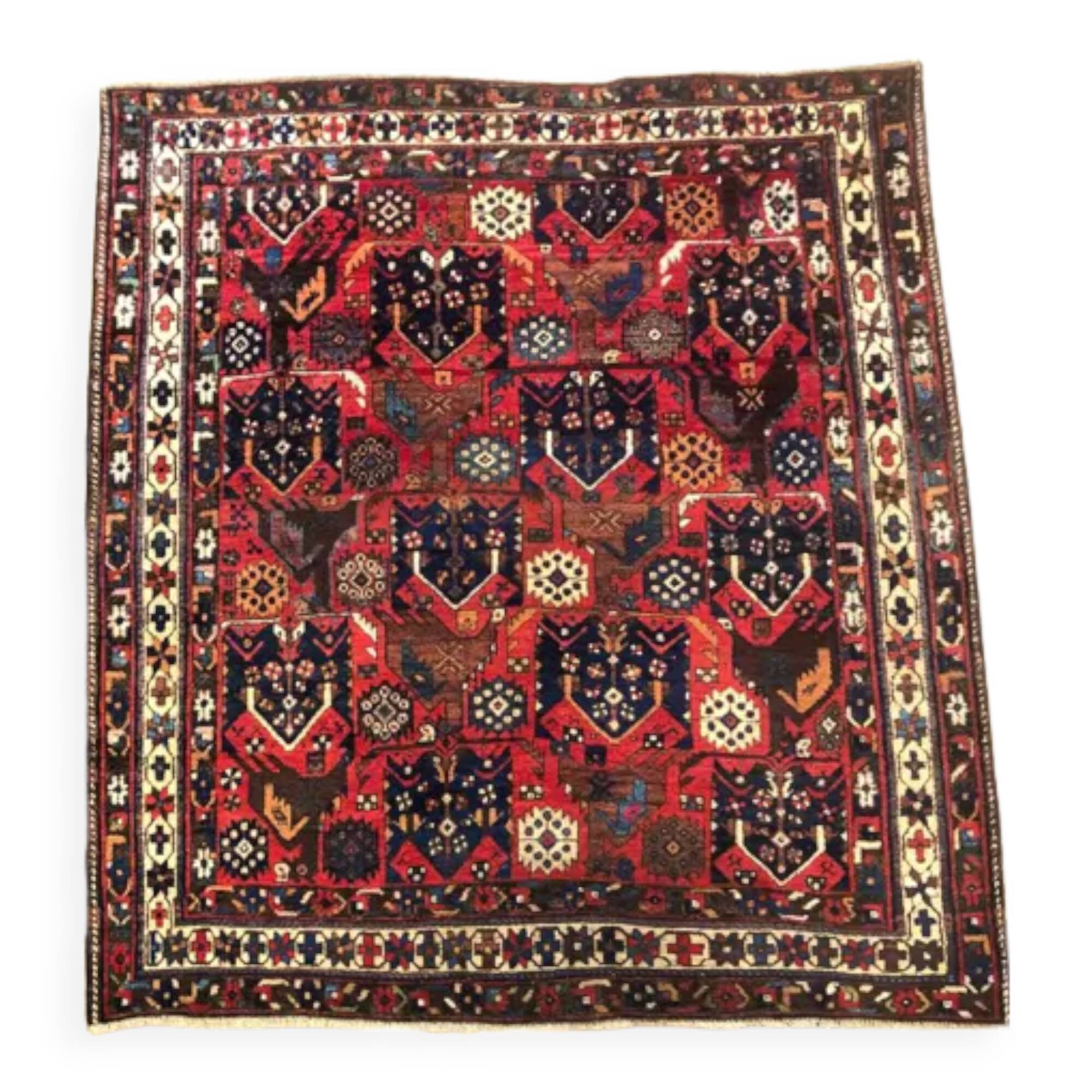 Persian tribal carpet afchar circa 1960 142x158cm