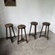 Oak bistro stools 1950