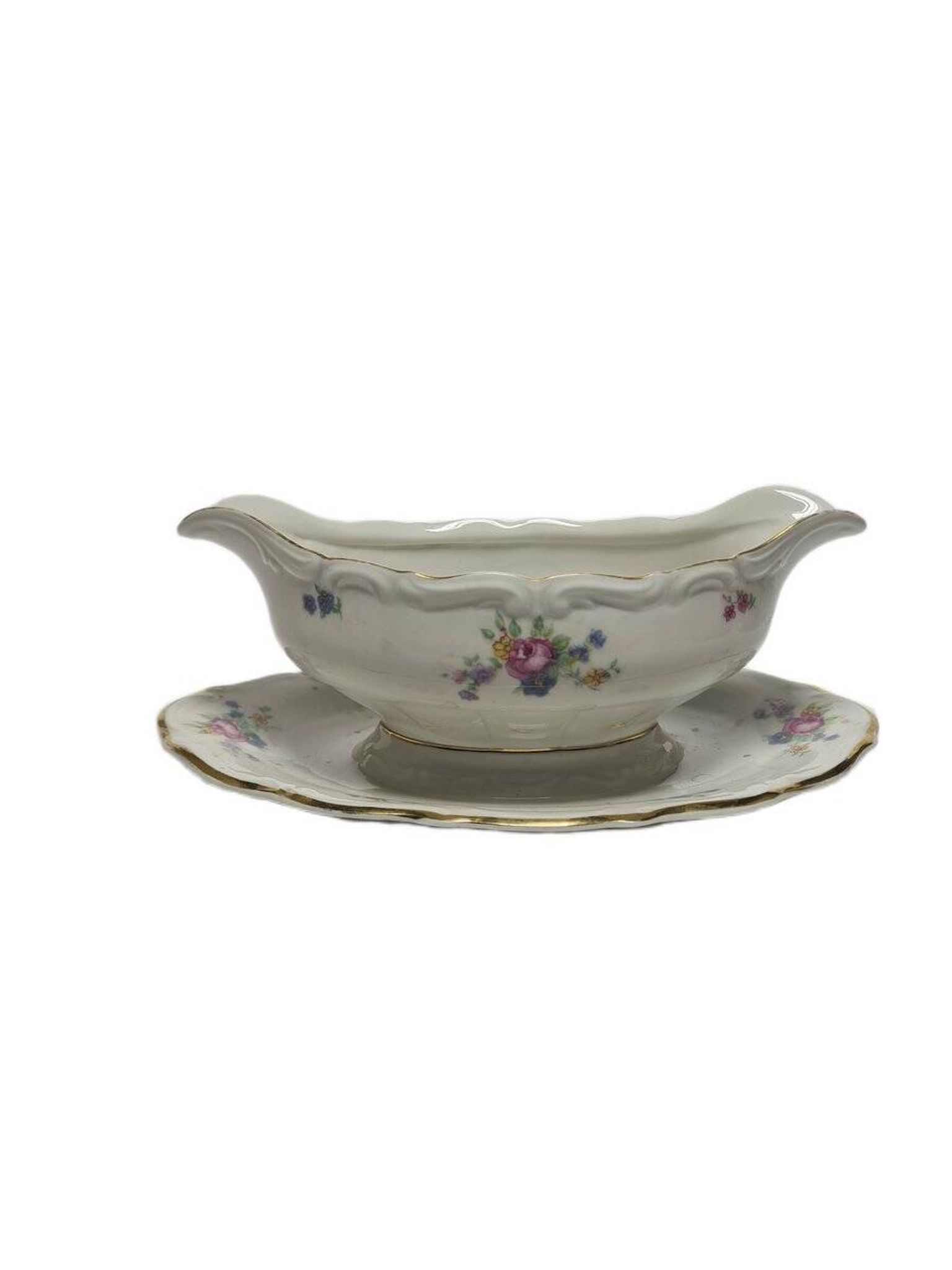 Art Deco gravy boat from Tielsch / Walbrzych, Poland, 1950s