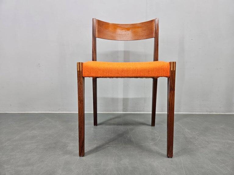 Set of Four Rare Teak PIA Chairs by Poul Cadovius, Girsberger, Denmark, 1960s