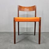 Set of Four Rare Teak PIA Chairs by Poul Cadovius, Girsberger, Denmark, 1960s