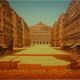 Michel Dubre: Paris Opera in a Wheat Field, original signed lithograph