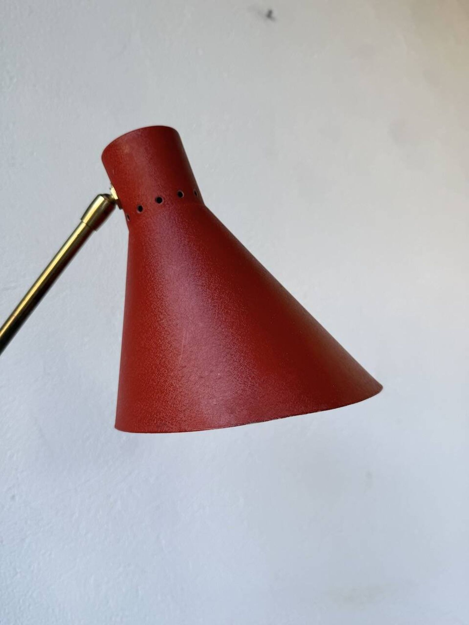 Lampe de bureau années 50 « diabolo » Aluminor