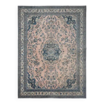 Tapis de zone vintage persan fait main en laine et coton des années 1970❤ 308x415
