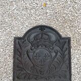 Plaque en fonte cheminée