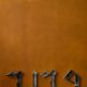Letters old sign industrial zinc