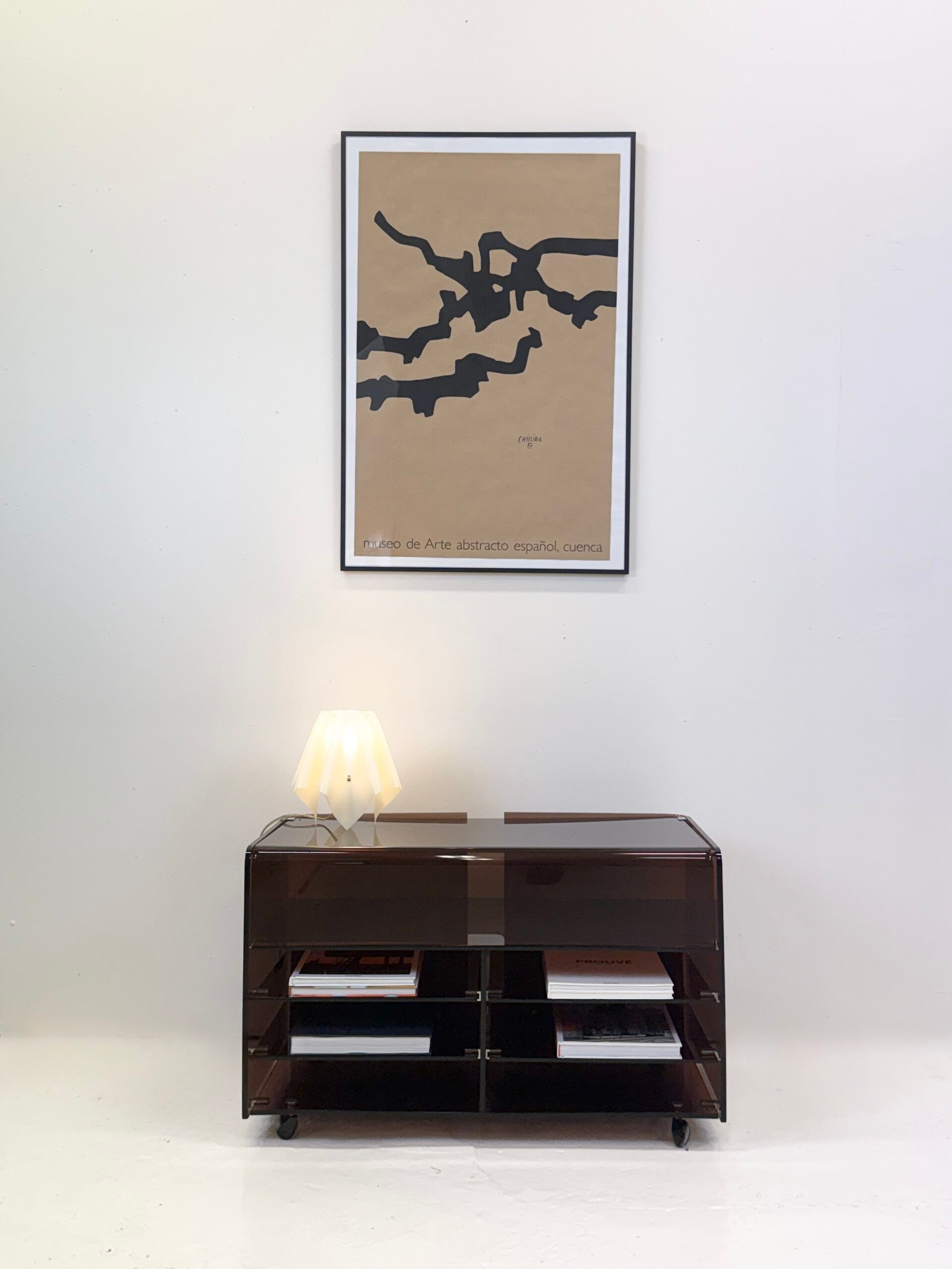 Hi-fi furniture "Roche Bobois" plexiglass, 1970s