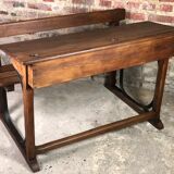 School desk in oak and iron frame 1930s