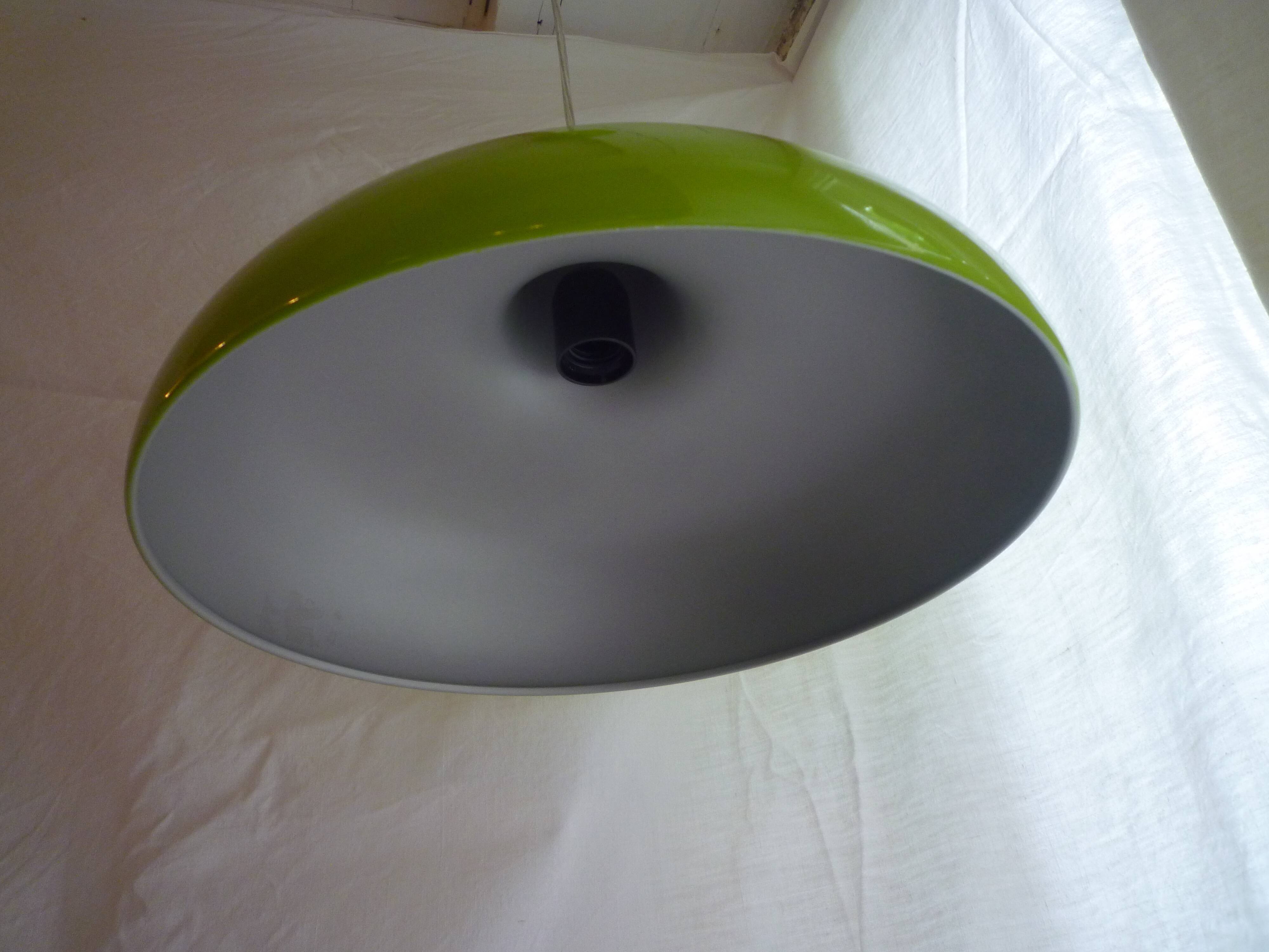 Vintage hanging green apple metal 1980s