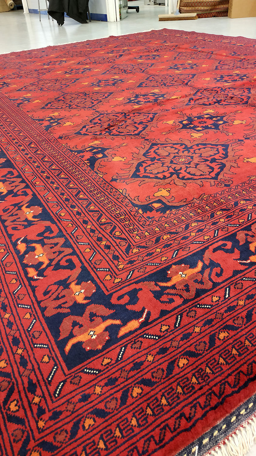 Oriental living room carpet entirely handmade "Ghazni"