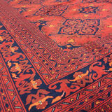 Oriental living room carpet entirely handmade "Ghazni"