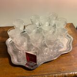 Baccarat 12 wine glasses diamond tips