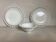 Opaline trio plate and heart-shaped bowl